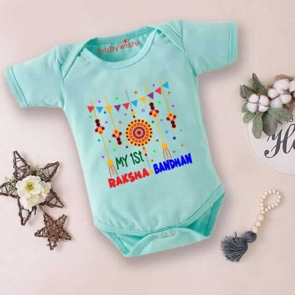 Babywish Rakshabandhan Romper Brother Sister Matching dress Rakshabandhan gift for Rakhi - Image 5