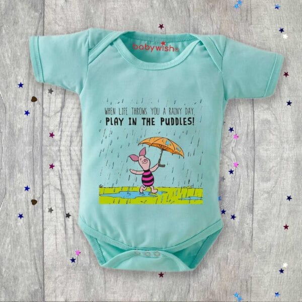 Baby Newborn Monsoon Bodysuits romper Half Sleeve Envelope Neck Onesies Rainfall  Outfit - Image 2