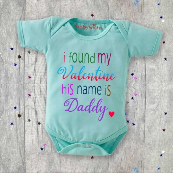 Baby First Valentine Day Romper Clothes Baby valentine Bodysuits Newborn Outfit Envelop Neck Half Sleeve Unisex Onesies"Parents is my Valentine" - Image 4