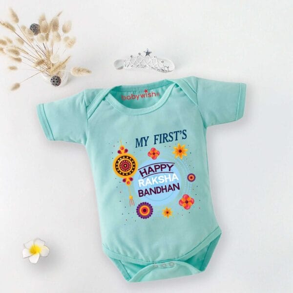 Babywish Rakshabandhan Romper Brother Sister Matching dress Rakshabandhan gift for Rakhi - Image 5