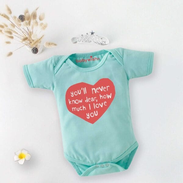 Baby First Birthday Celebrations Romper Clothes Baby Newborn Bodysuits Outfit Envelop Neck Half Sleeve Unisex Onesies "You Never Know"