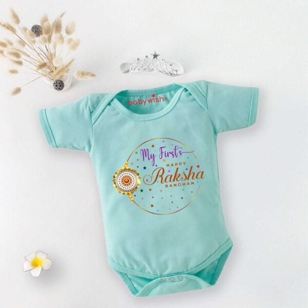 Babywish Rakshabandhan Romper Brother Sister Matching dress Rakshabandhan gift for Rakhi - Image 5