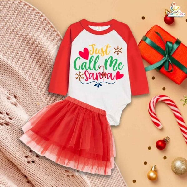 Newborn girls tutu skirt Full Sleeve romper Christmas print onesies bodysuits for baby 0 to 12 months - Image 2