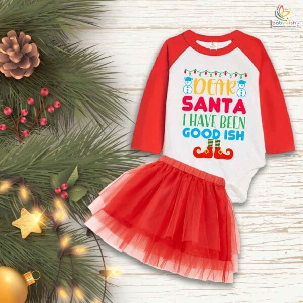 Newborn girls tutu skirt Full Sleeve romper Christmas print onesies bodysuits for baby 0 to 12 months - Image 2