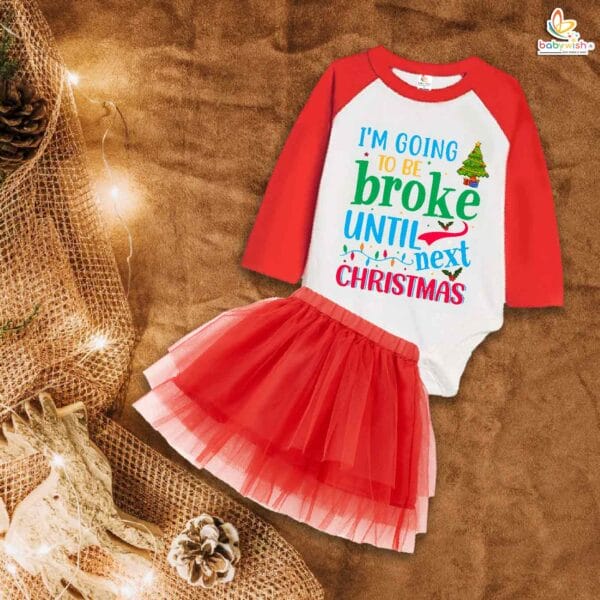 Newborn girls tutu skirt Full Sleeve romper Christmas print onesies bodysuits for baby 0 to 12 months - Image 2
