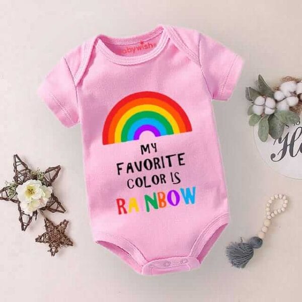 Baby Newborn Monsoon Bodysuits romper Half Sleeve Envelope Neck Onesies Rainfall  Outfit - Image 3