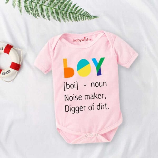 Baby First Birthday Celebrations Romper Clothes Baby Newborn Bodysuits Outfit Envelop Neck Half Sleeve Unisex Onesies "Boy Elaboration" - Image 2