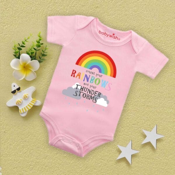 Baby Newborn Monsoon Bodysuits romper Half Sleeve Envelope Neck Onesies Rainfall  Outfit - Image 3