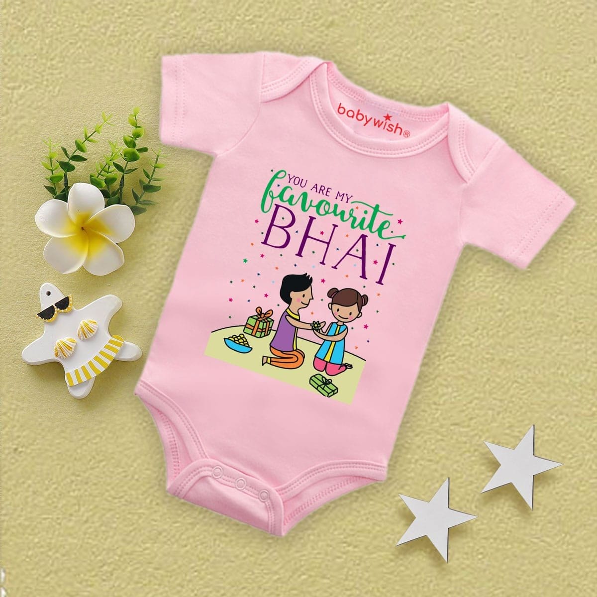 Babywish Rakshabandhan Romper Brother Sister Matching dress Rakshabandhan gift for Rakhi