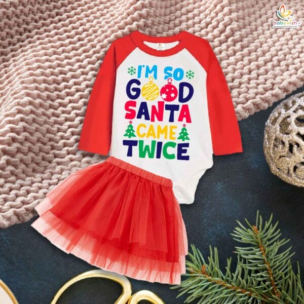 Newborn girls tutu skirt Full Sleeve romper Christmas print onesies bodysuits for baby 0 to 12 months - Image 2