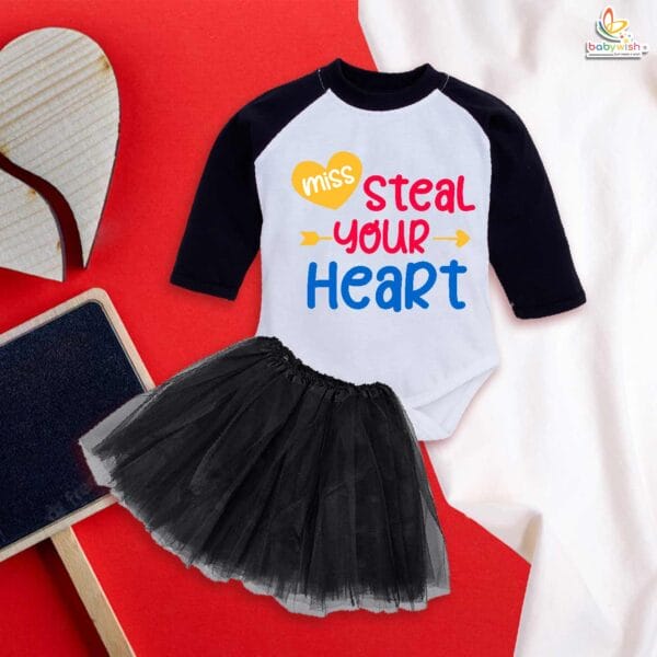 Newborn girls tutu skirt Full Sleeve romper Valentine Day print onesies bodysuits for baby 0 to 12 months - Image 4