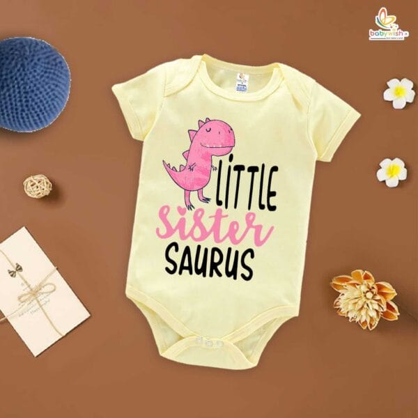 Babywish Rakshabandhan Romper Brother Sister Matching dress Rakshabandhan gift for Rakhi - Image 4