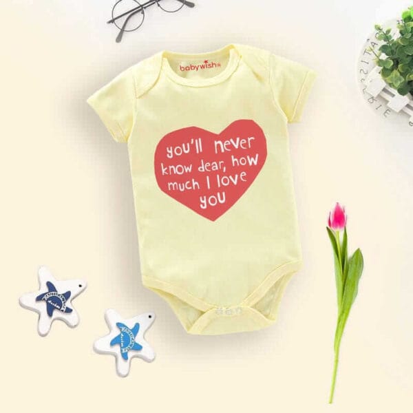 Baby First Birthday Celebrations Romper Clothes Baby Newborn Bodysuits Outfit Envelop Neck Half Sleeve Unisex Onesies "You Never Know" - Image 2