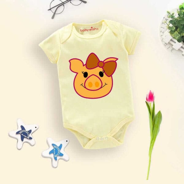 Baby Bodysuits Newborn Romper Set Cotton Unisex Half Sleeve Onesies - Image 4