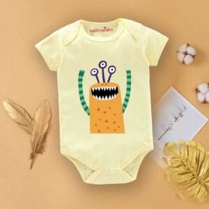 Baby First Birthday Celebrations Romper Clothes Baby Newborn Bodysuits Outfit Envelop Neck Half Sleeve Unisex Onesies "Cactus Print"