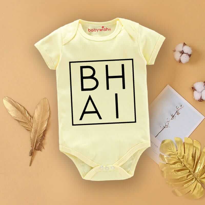Rakshabandhan Romper for Baby Boy & Girl | Cute Rakhi Outfit | Brother Sister Matching Dress | Newborn Rakshabandhan Gift Clothing & Festival Wear Onesie – Babywish