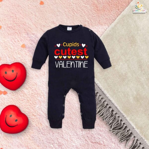 Cupid’s Cutest Valentine Baby Romper – My First Valentine’s Day Full Body Bodysuit for Newborn & Infant | Adorable Baby Girl & Boy Valentine Outfit | Soft Baby Clothes – Babywish - Image 2