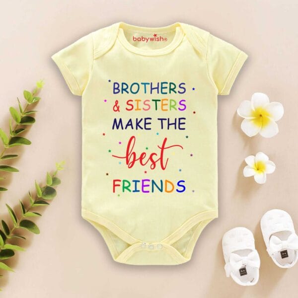 Babywish Rakshabandhan Romper Brother Sister Matching dress Rakshabandhan gift for Rakhi - Image 3