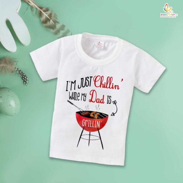 Father's Day Special T-Shirt for Boy’s and Girl’s Half Sleeve Topwear for Unisex Kids - Image 2