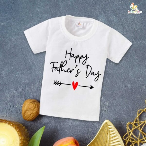 Father's Day Special T-Shirt for Boy’s and Girl’s Half Sleeve Topwear for Unisex Kids | Happy Fathers Day | - Image 2