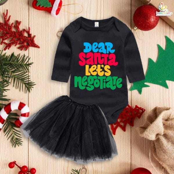 Newborn girls tutu skirt Full Sleeve romper Christmas print onesies bodysuits for baby 0 to 12 months - Image 4