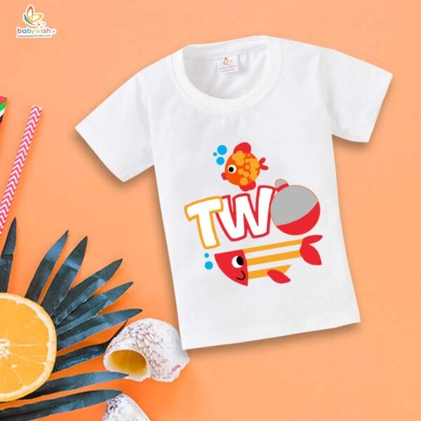 Two Year Birthday Unisex T-Shirt Half Sleeve Round Neck Topwear tee for kids - Image 4