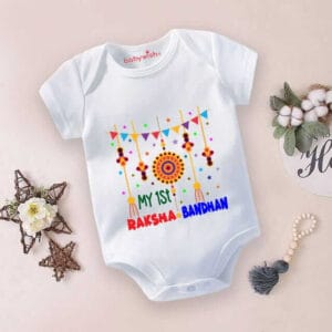 Babywish Rakshabandhan Romper Brother Sister Matching dress Rakshabandhan gift for Rakhi