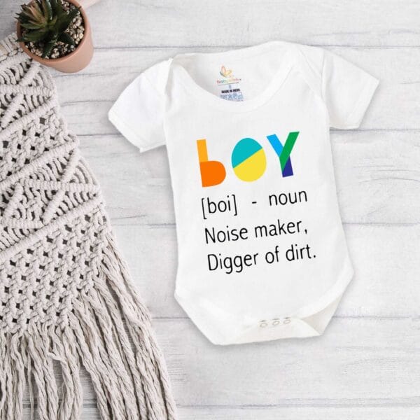 Baby First Birthday Celebrations Romper Clothes Baby Newborn Bodysuits Outfit Envelop Neck Half Sleeve Unisex Onesies "Boy Elaboration" - Image 4