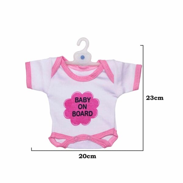 Baby on Board Car Decals Cloth Safety Sign Board with Hanger & Vacuum suction cup - Image 3
