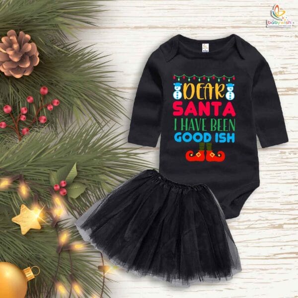 Newborn girls tutu skirt Full Sleeve romper Christmas print onesies bodysuits for baby 0 to 12 months - Image 4