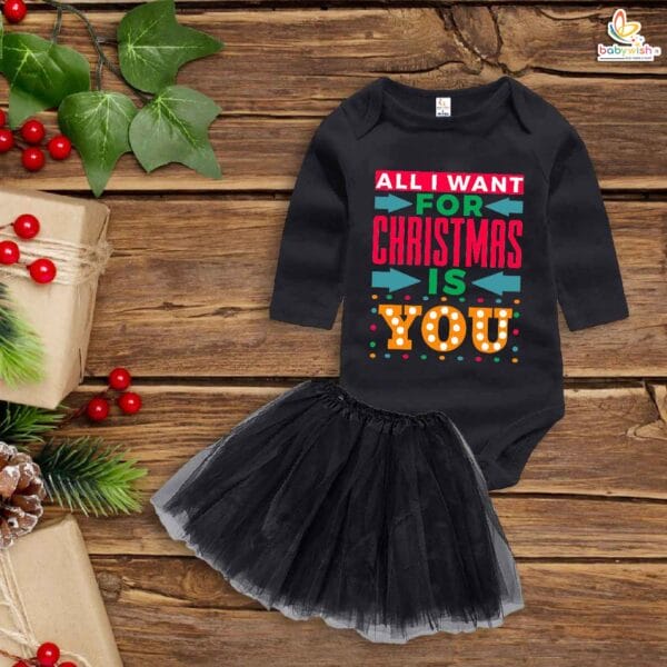 Newborn girls tutu skirt Full Sleeve romper Christmas print onesies bodysuits for baby 0 to 12 months - Image 4