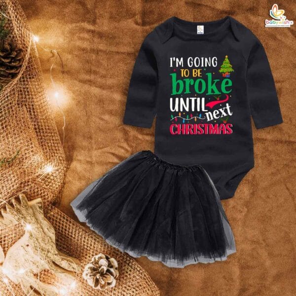 Newborn girls tutu skirt Full Sleeve romper Christmas print onesies bodysuits for baby 0 to 12 months - Image 4
