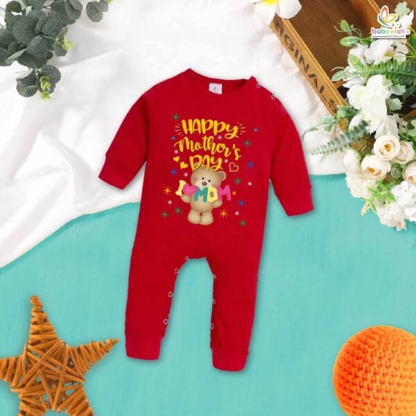 My First Mother’s Day Baby Romper – Full Body “Today Is Mummy’s Day” Bodysuit for Newborn Infant Girl or Boy – Adorable Mother’s Day Outfit Gift – Babywish - Image 2