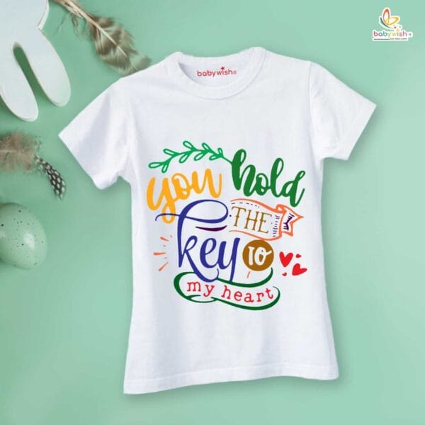 Mothers Day Special Combo White T-Shirts and Romper Sets for Mother and baby Combo Pack of 2 - Image 2