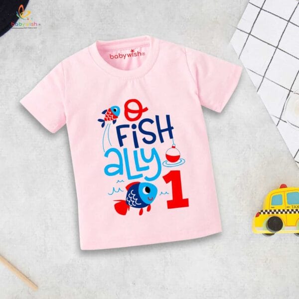 One Year Birthday Unisex T-Shirt Half Sleeve Round Neck Topwear tee for kids - Image 4