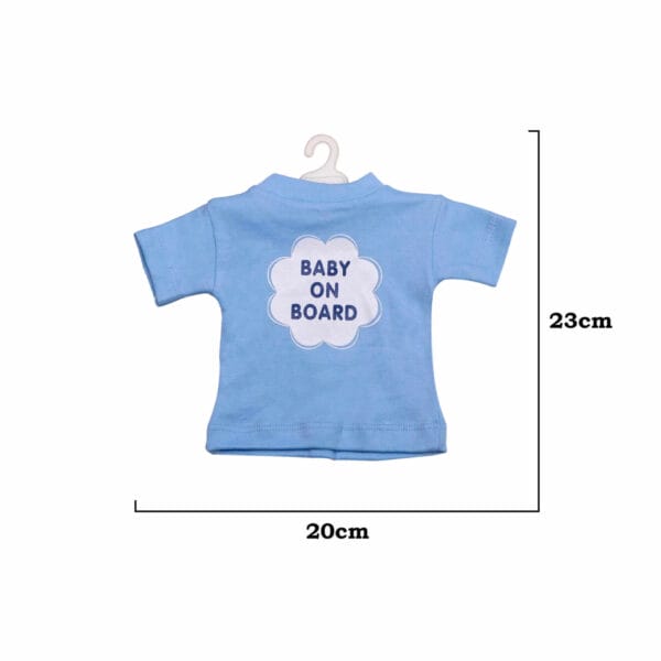 Baby on Board Car Decals Cloth Safety Sign Board with Hanger & Vacuum suction cup - Image 2