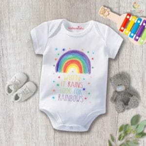 Baby Newborn Monsoon Bodysuits romper Half Sleeve Envelope Neck Onesies Rainfall  Outfit