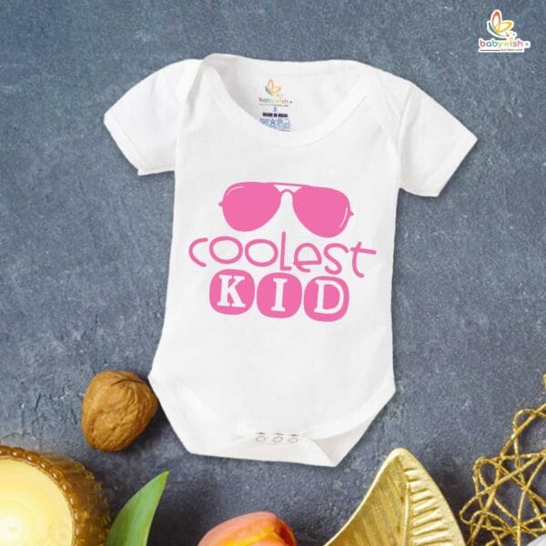 Fathers Day Special Combo White T-Shirts and Romper Sets for Father and baby Combo Pack of 2 | Coolest Dad & Son| - Image 3