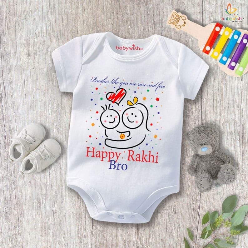 Babywish Rakshabandhan Romper Brother Sister Matching dress Rakshabandhan gift for Rakhi