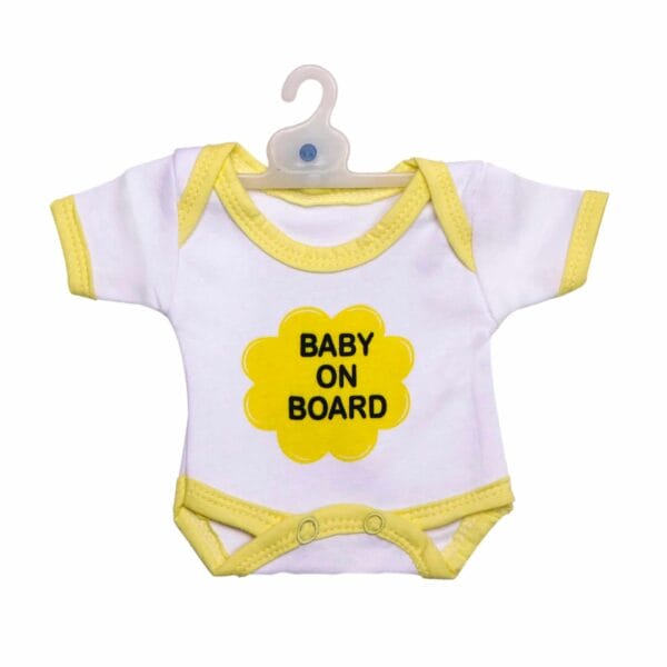 Baby on Board Car Decals Cloth Safety Sign Board with Hanger & Vacuum suction cup - Image 4