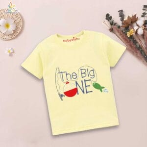 One Year Birthday Unisex T-Shirt Half Sleeve Round Neck Topwear tee for kids
