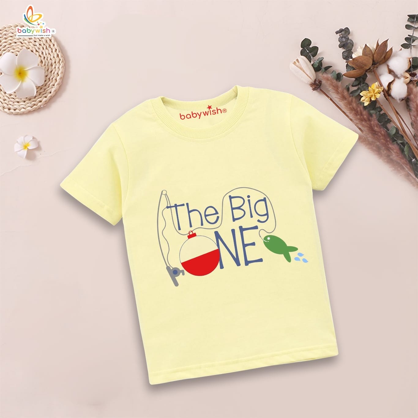 One Year Birthday Unisex T-Shirt Half Sleeve Round Neck Topwear tee for kids