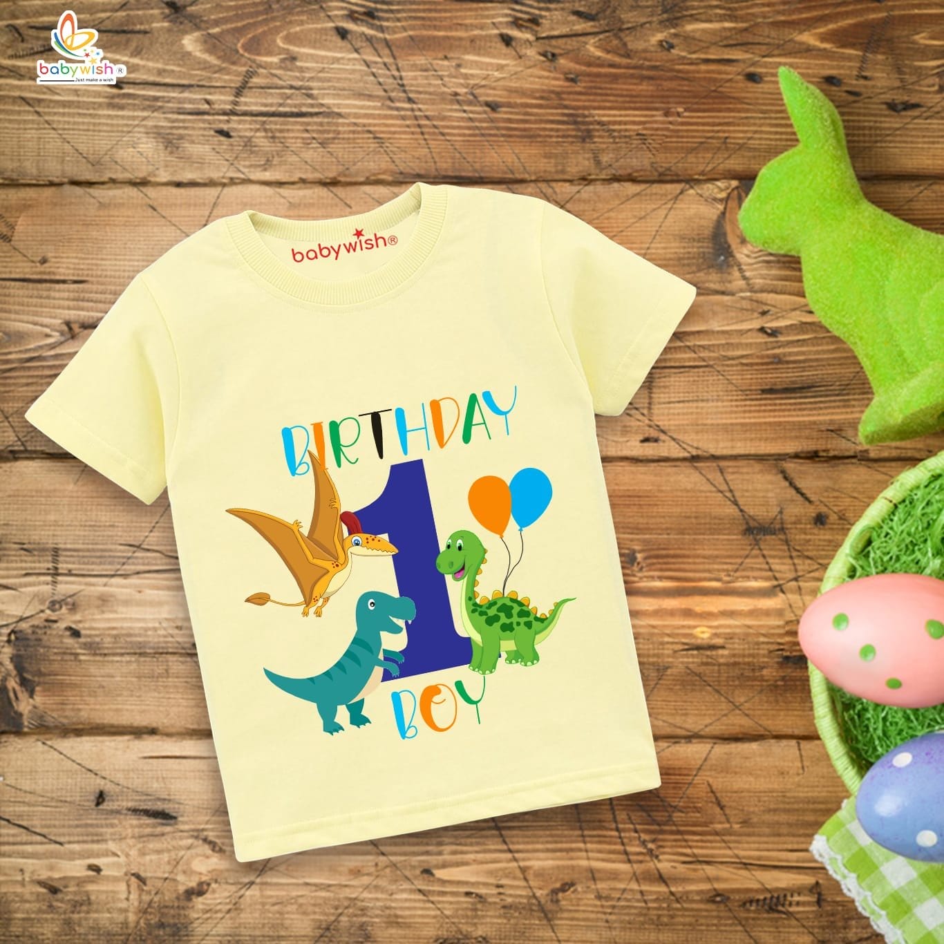 One Year Birthday Unisex T-Shirt Half Sleeve Round Neck Topwear tee for kids