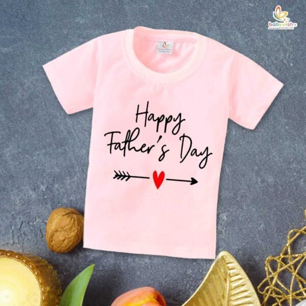 Father's Day Special T-Shirt for Boy’s and Girl’s Half Sleeve Topwear for Unisex Kids | Happy Fathers Day | - Image 4