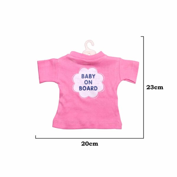 Baby on Board Car Decals Cloth Safety Sign Board with Hanger & Vacuum suction cup - Image 3