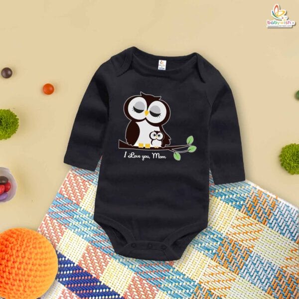 My First Mother’s Day Baby Romper – Full Sleeve “I Love Mother” Bodysuit for Newborn Infant Girl or Boy – Cute Mother’s Day Gift Outfit – Babywish - Image 4