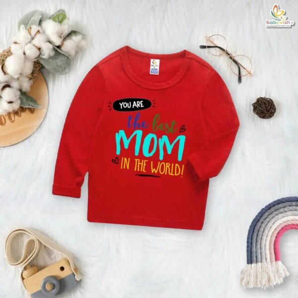 My First Mother’s Day Baby T-Shirt – Full Sleeve “The Best Mom’s Day” Outfit for Newborn Infant Girl or Boy – Adorable First Mother’s Day Gift – Babywish - Image 4