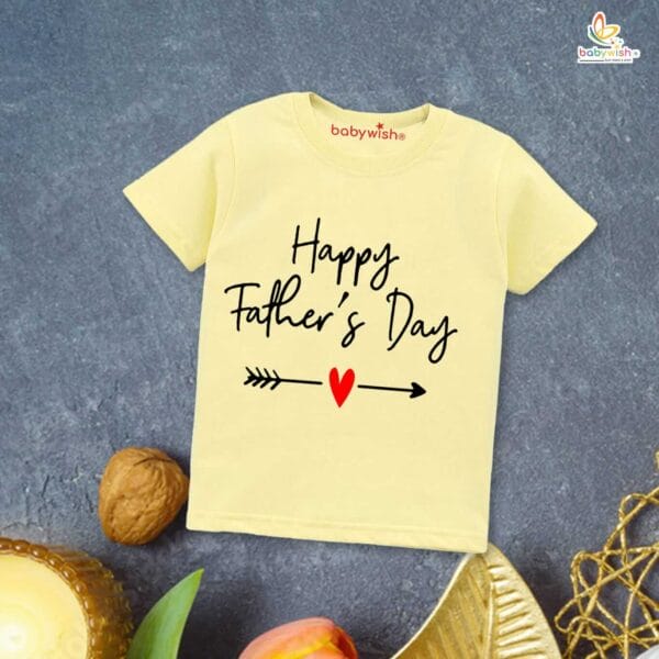 Father's Day Special T-Shirt for Boy’s and Girl’s Half Sleeve Topwear for Unisex Kids | Happy Fathers Day | - Image 3