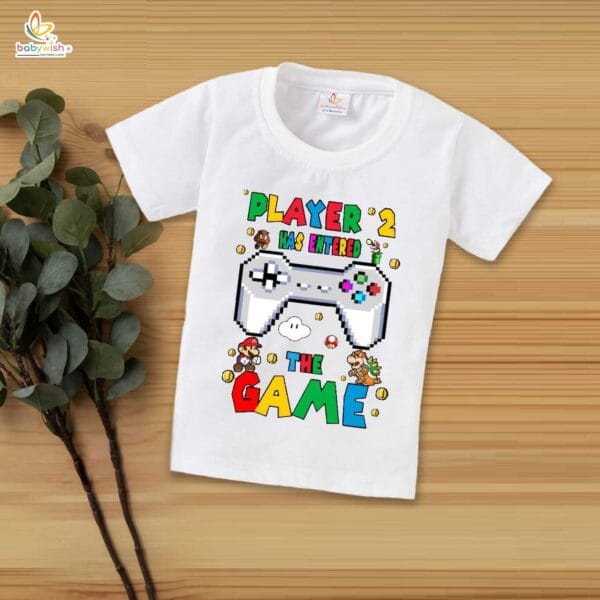 Fathers Day Special Combo White T-Shirts Sets for Father and KId Combo Pack of 2 |  Leveled Up to SUPER DADDIO | - Image 3