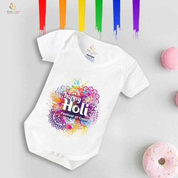 Newborn Girl's Tutu Skirt & Romper Holi Print Onesies bodysuits For baby 0 to 3 Months - Image 6